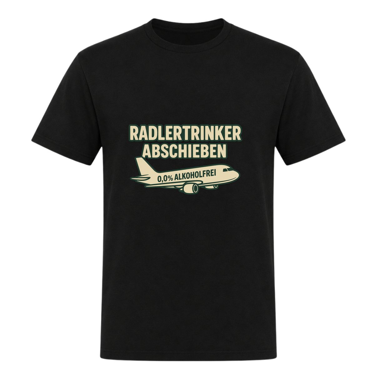 Unisex T-Shirt Radlertrinker Abschieben - Deep Black