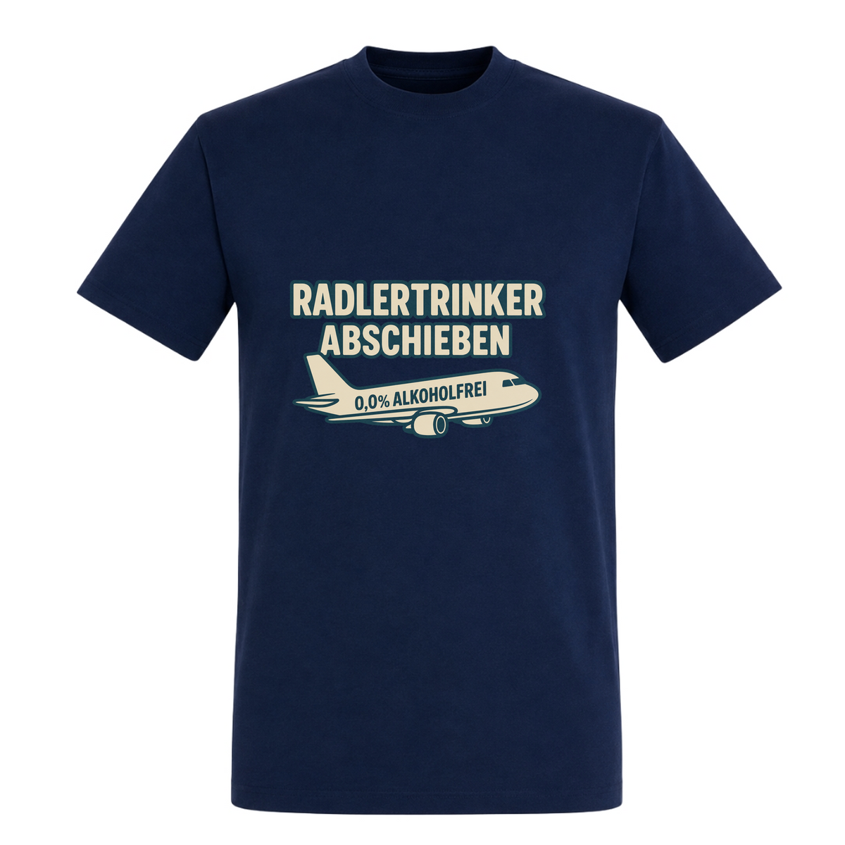 Unisex T-Shirt Radlertrinker Abschieben - French Navy