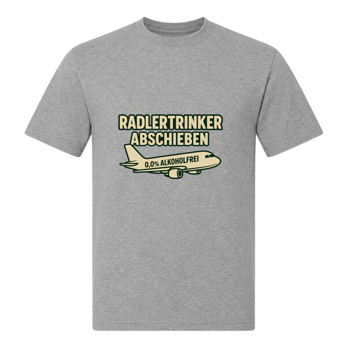 Unisex T-Shirt Radlertrinker Abschieben - Grey Melange