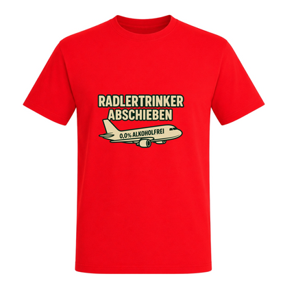 Unisex T-Shirt Radlertrinker Abschieben - Red