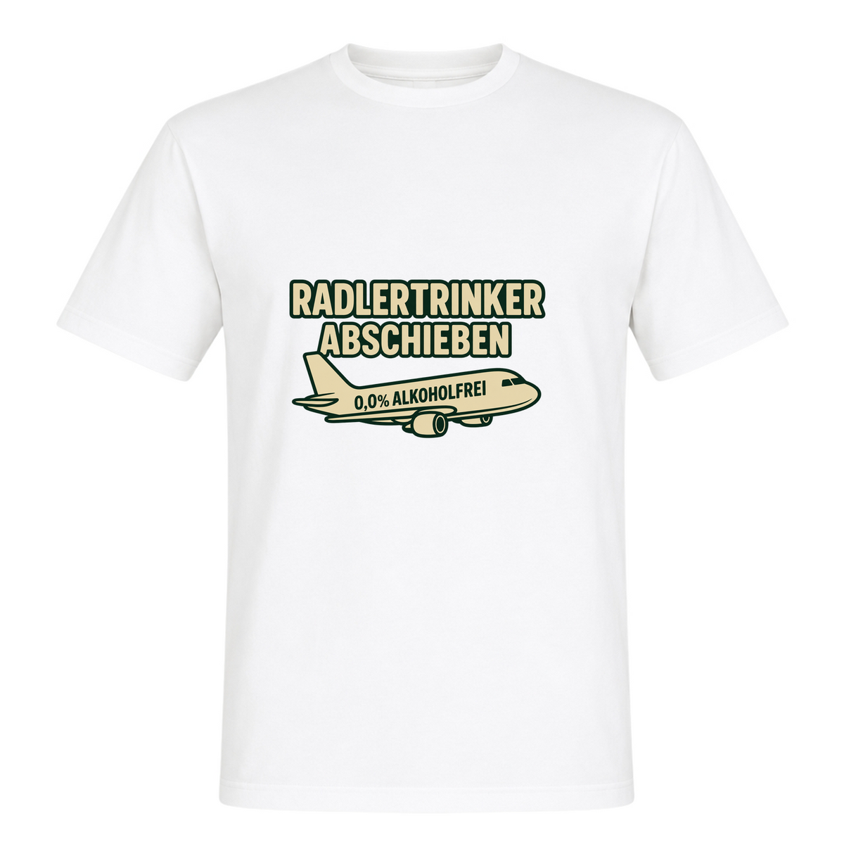 Unisex T-Shirt Radlertrinker Abschieben - White