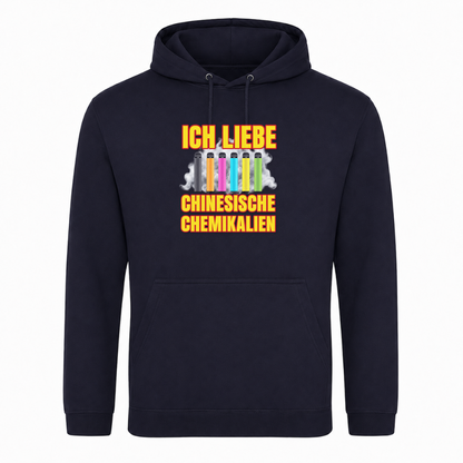 Unisex Hoodie Ich Liebe Chinesische Chemikalien - French Navy