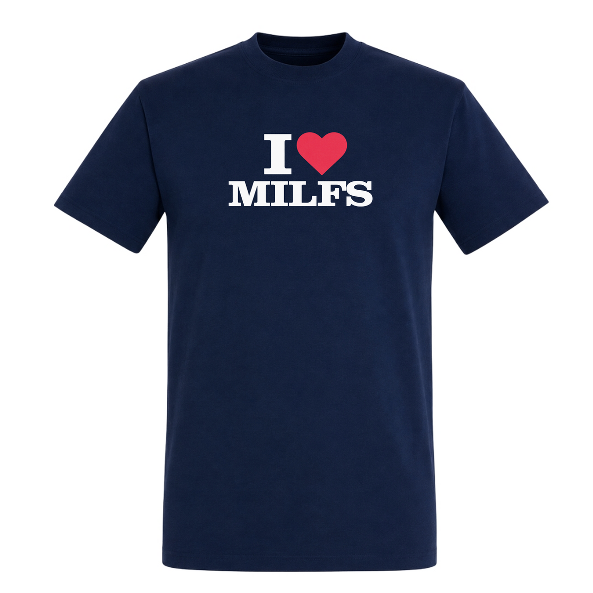 I♥️ Milfs Unisex T-Shirt - French Navy
