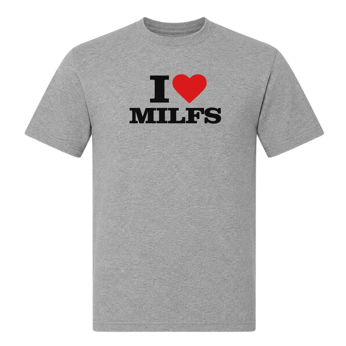I♥️ Milfs Unisex T-Shirt - Grey Melange