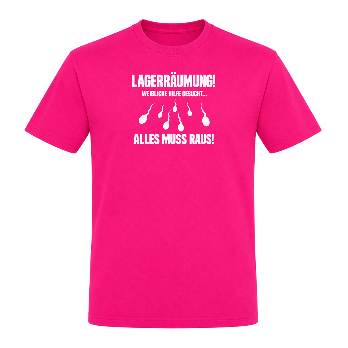 Unisex T-Shirt Lagerräumung - Fuchsia