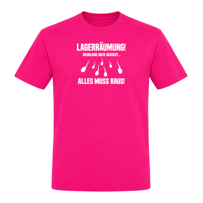 Unisex T-Shirt Lagerräumung - Fuchsia