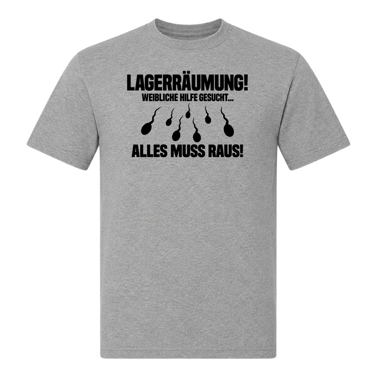 Unisex T-Shirt Lagerräumung - Grey Melange