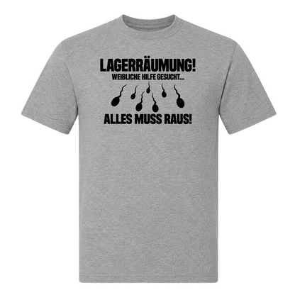 Unisex T-Shirt Lagerräumung - Grey Melange