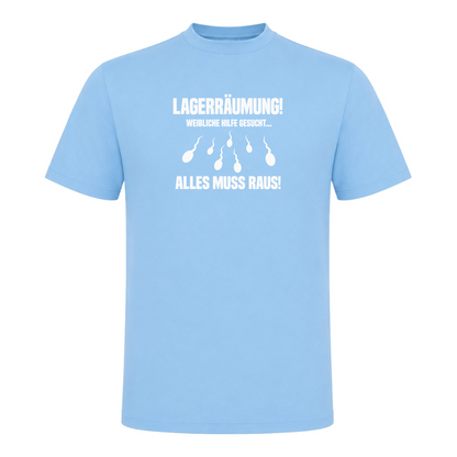 Unisex T-Shirt Lagerräumung - Sky Blue