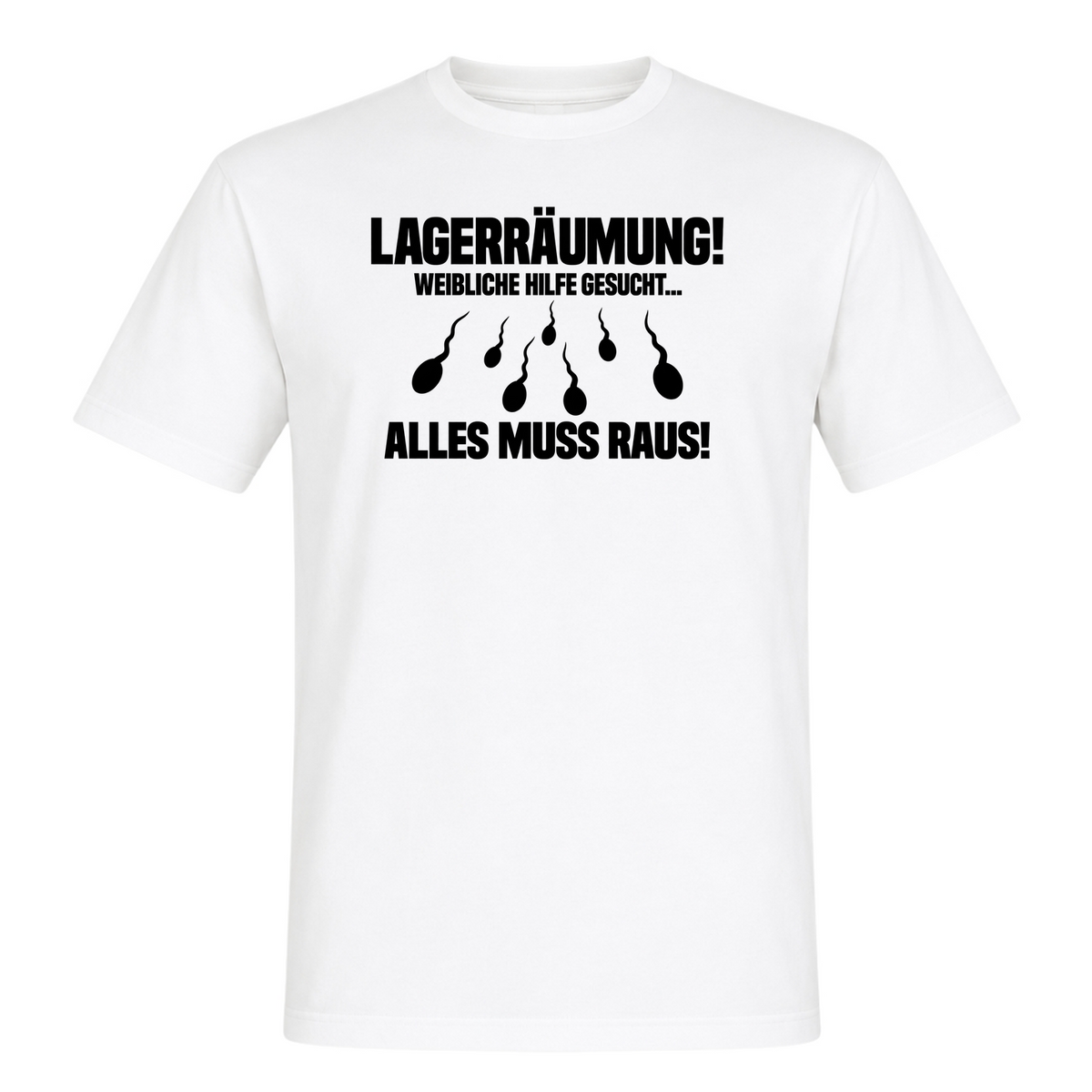 Unisex T-Shirt Lagerräumung - White