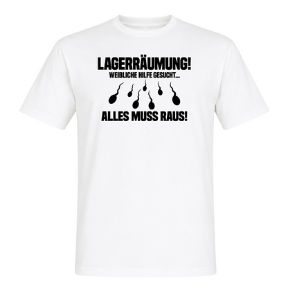 Unisex T-Shirt Lagerräumung - White