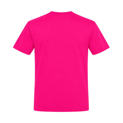 Unisex T-Shirt Das Leben fickt mich täglich - Fuchsia - Rueckseite