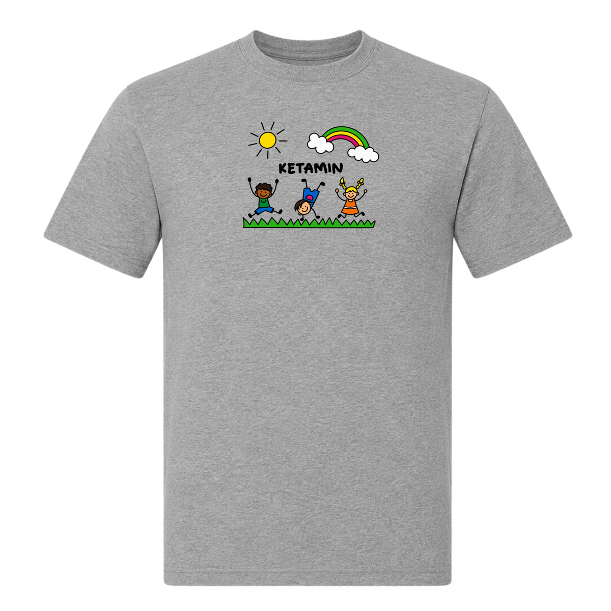 Unisex T-Shirt Ketamin - Grey Melange