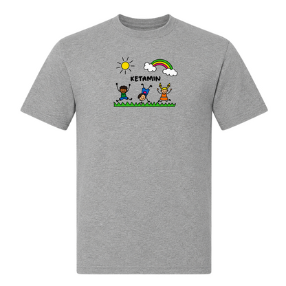 Unisex T-Shirt Ketamin - Grey Melange
