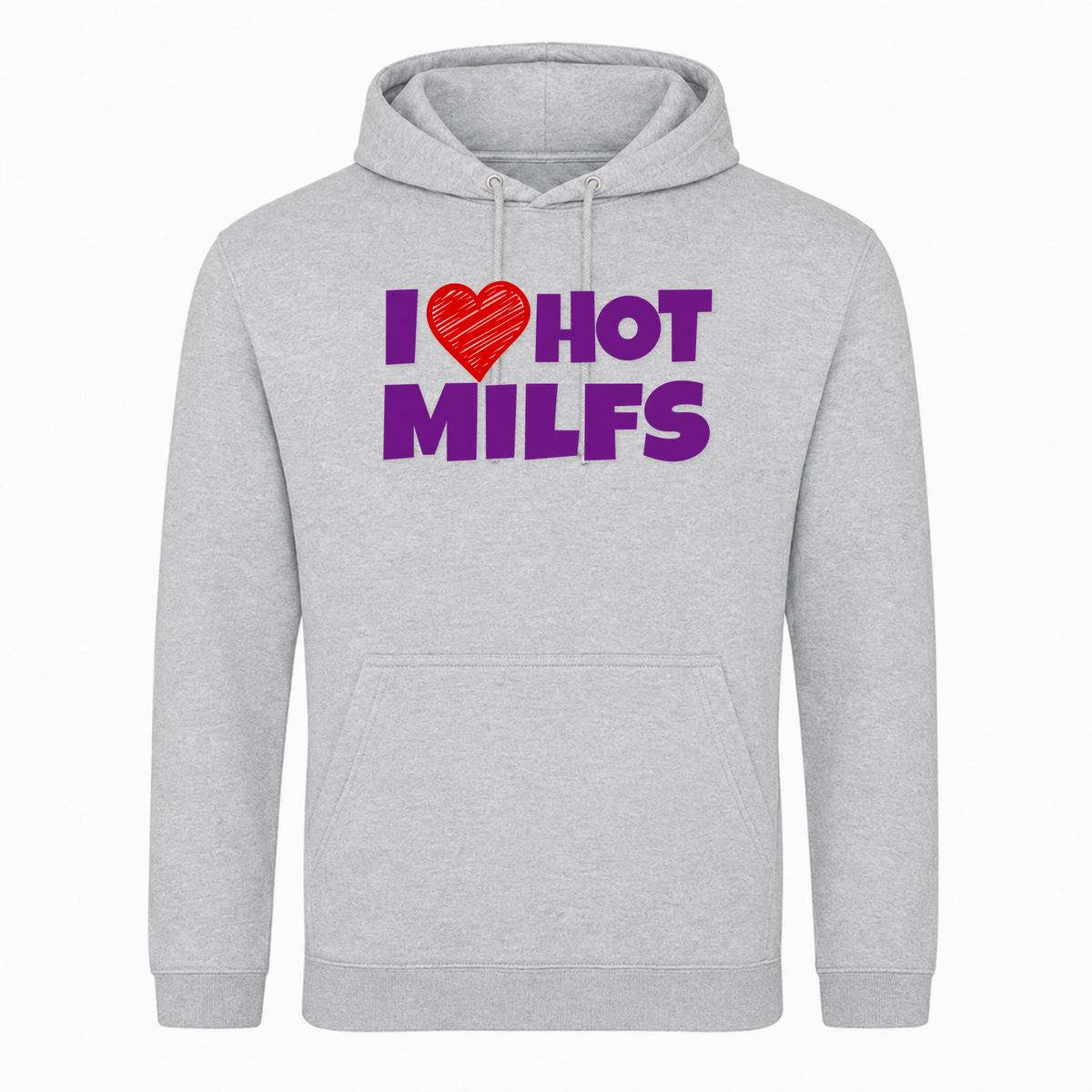 Unisex Hoodie Hot Milf -  Heather Grey