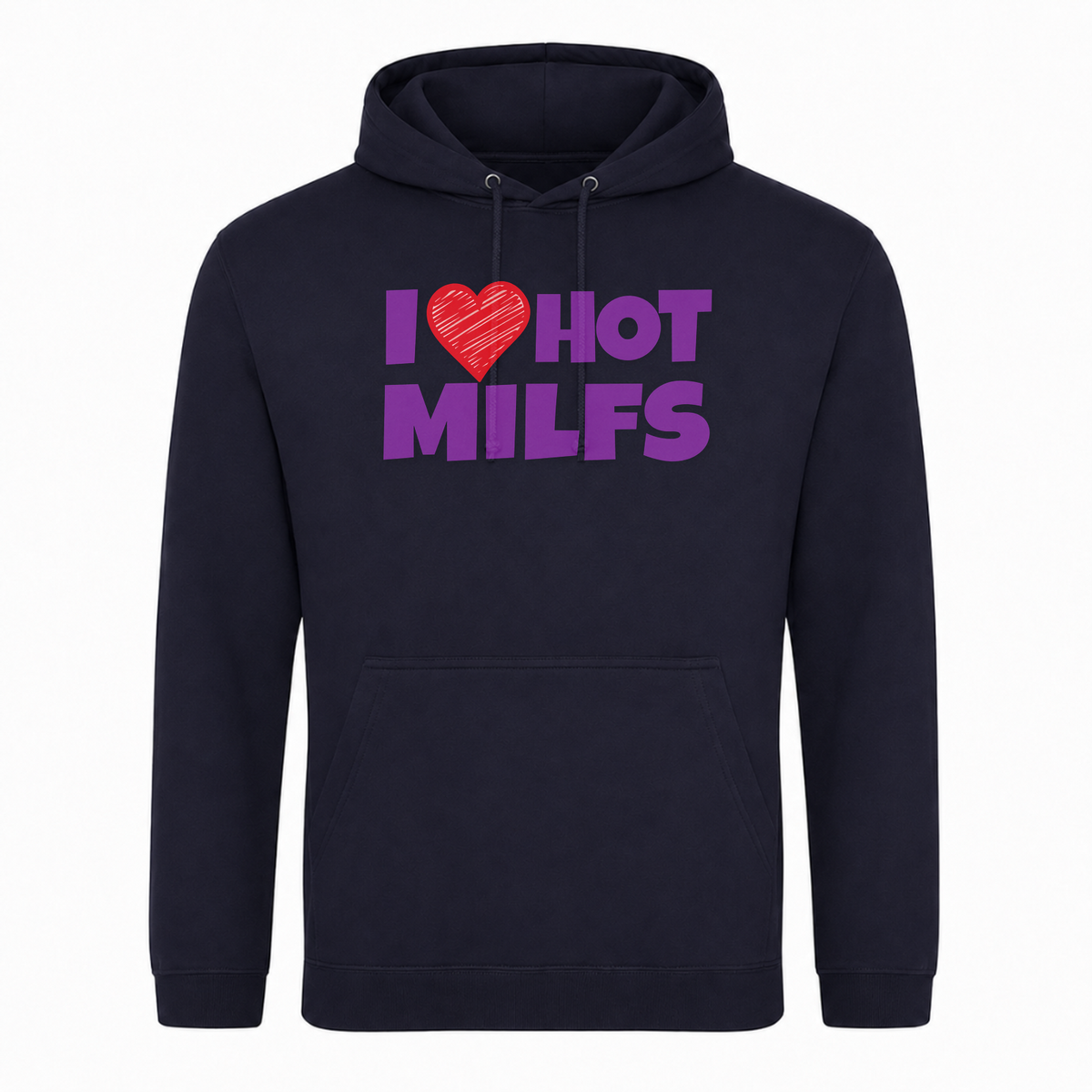 Unisex Hoodie Hot Milf - French Navy