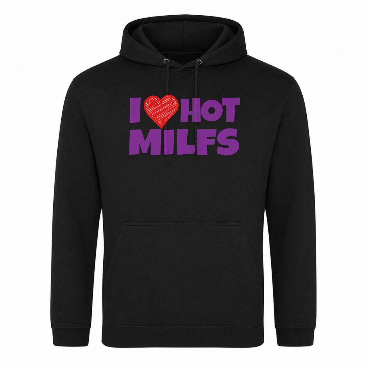 Unisex Hoodie Hot Milf - Schwarz