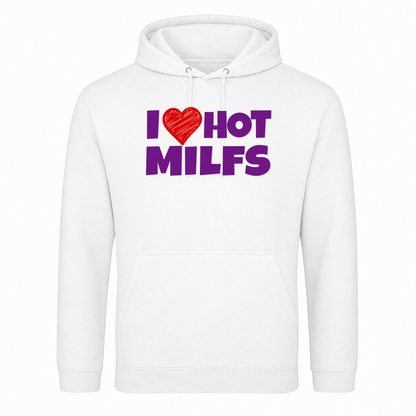 Unisex Hoodie Hot Milf - Weiß