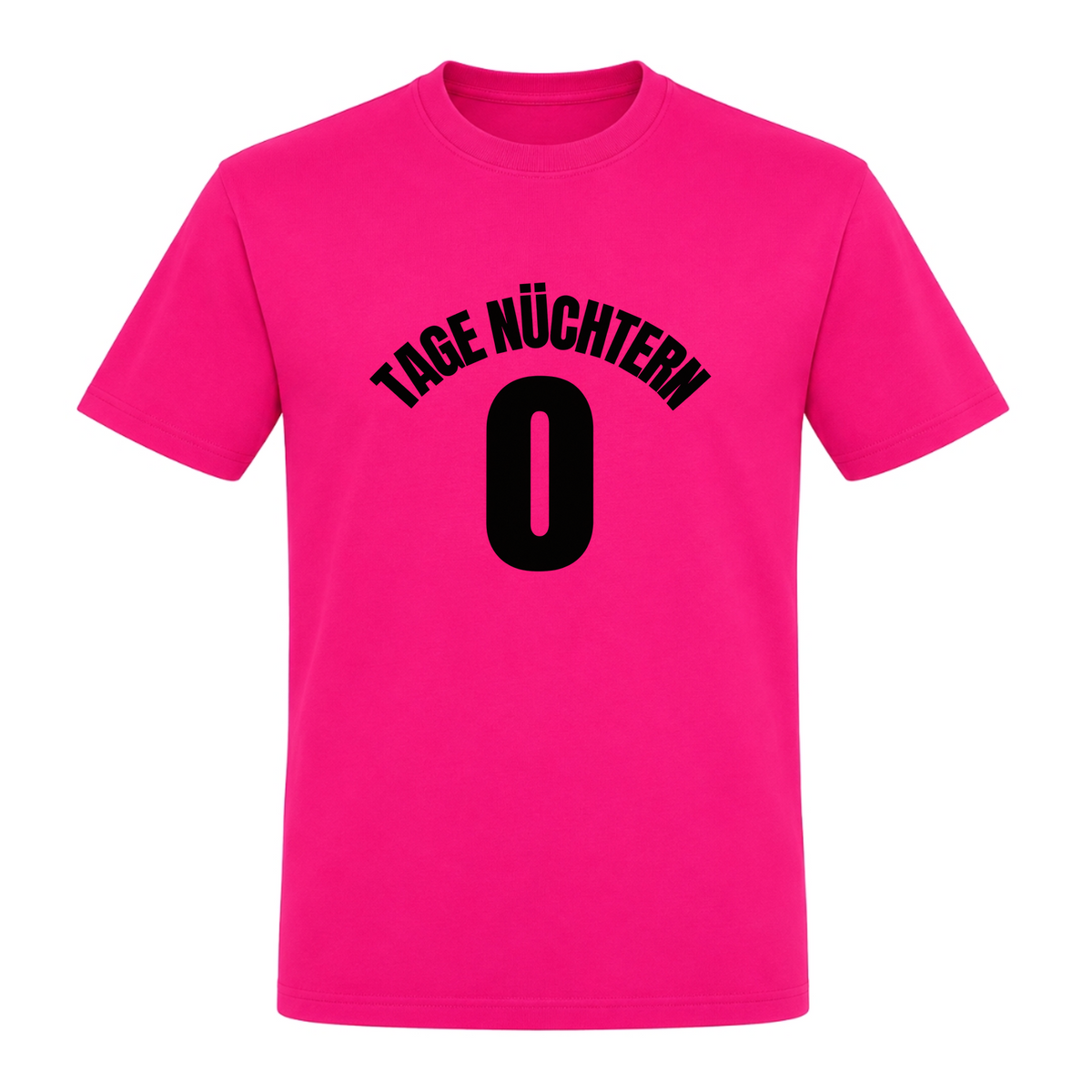 Unisex T-Shirt Tage Nüchtern - Fuchsia