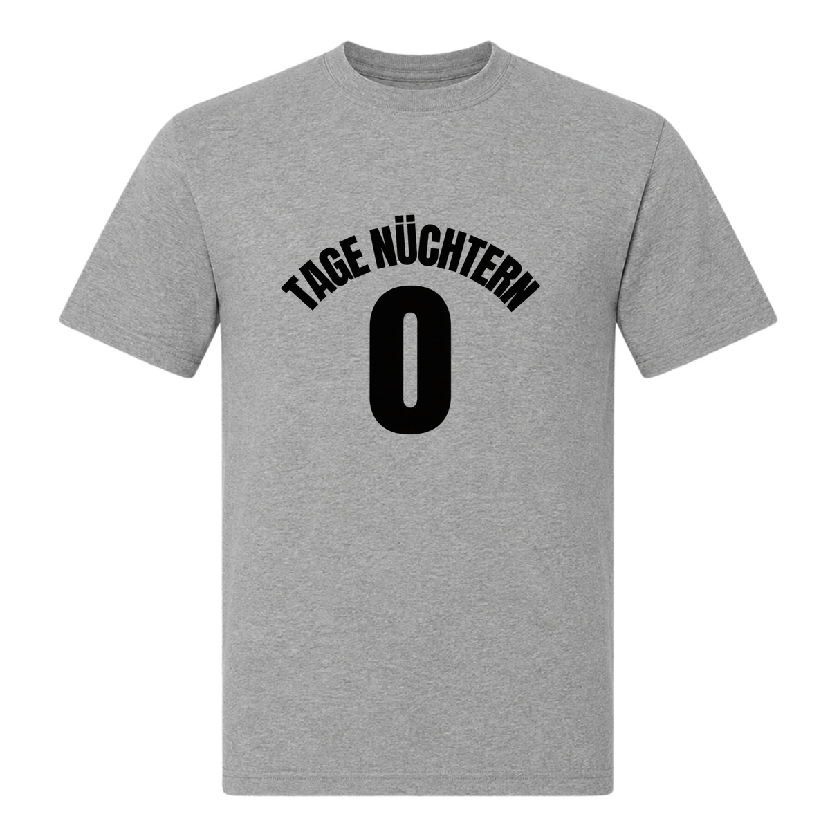 Unisex T-Shirt Tage Nüchtern - Grey Melange