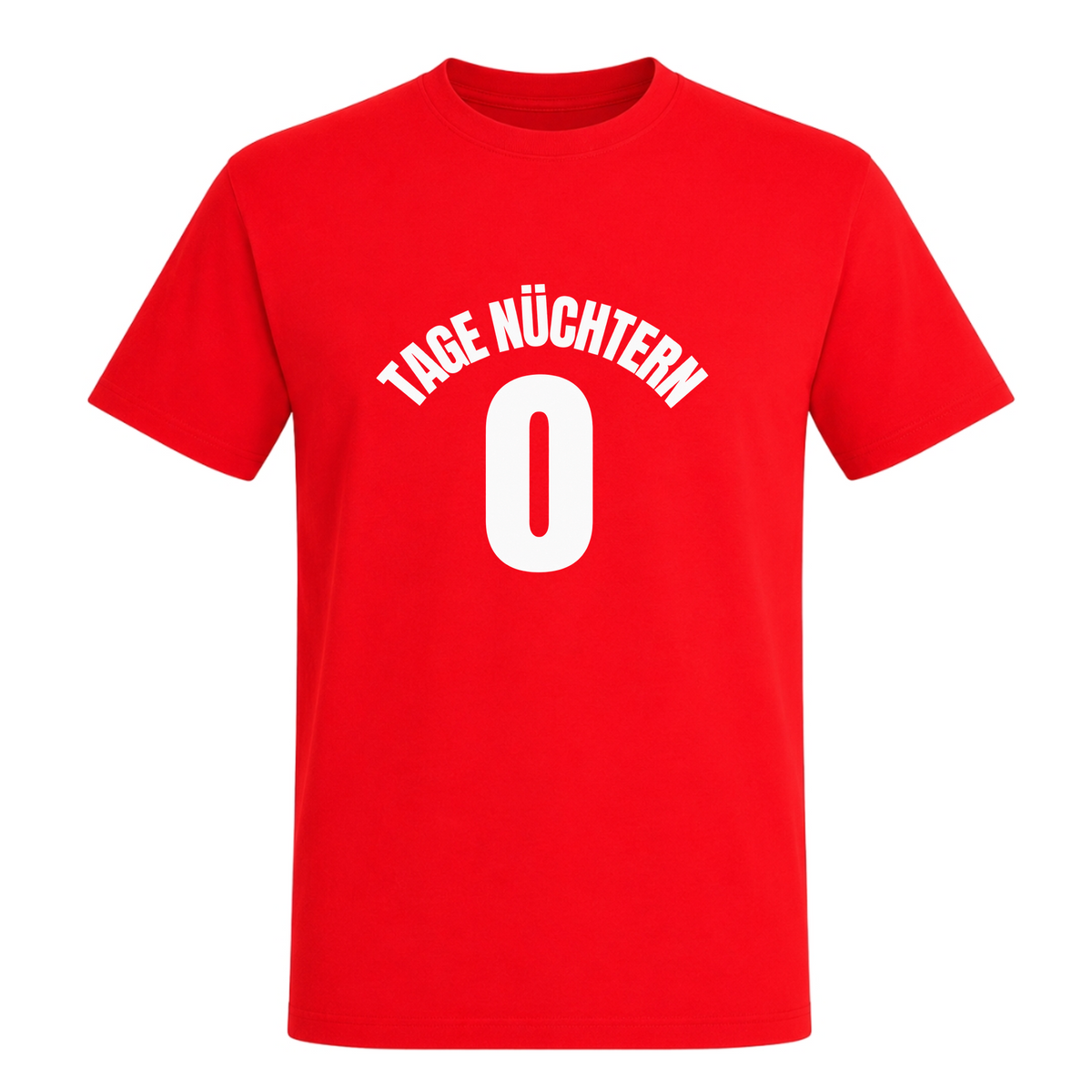 Unisex T-Shirt Tage Nüchtern - Red