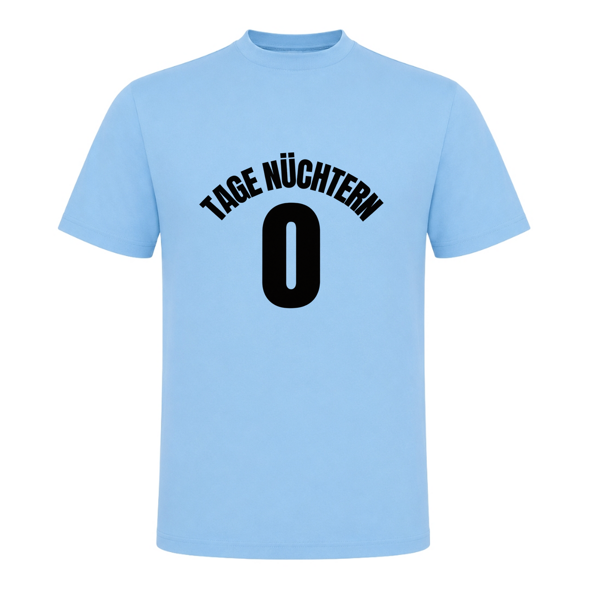 Unisex T-Shirt Tage Nüchtern - Sky Blue