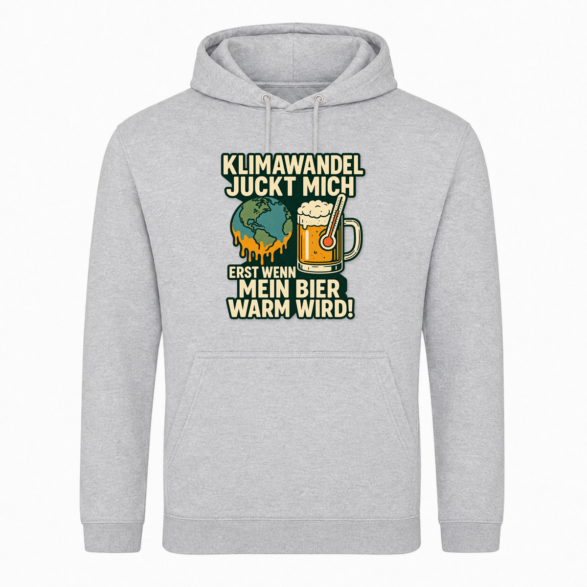 Unisex Hoodie Klimawandel -  Heather Grey