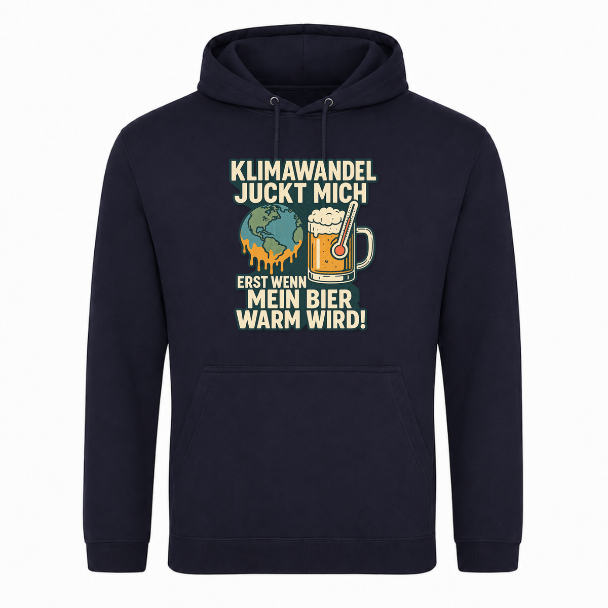 Unisex Hoodie Klimawandel - French Navy