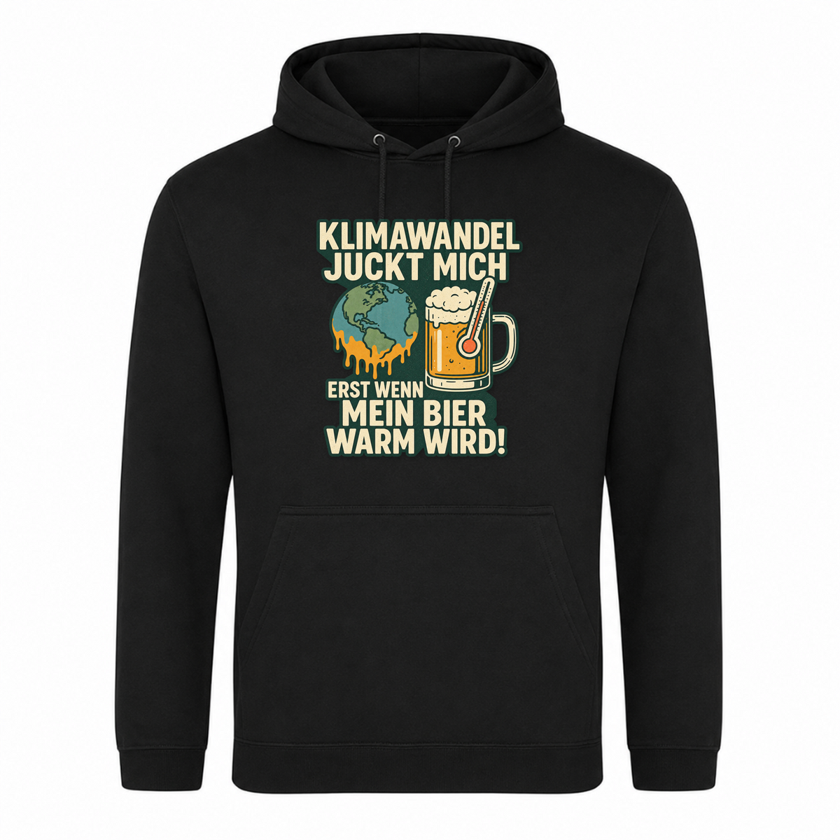 Unisex Hoodie Klimawandel - Schwarz
