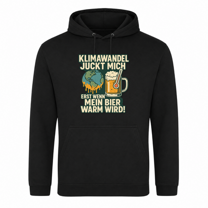 Unisex Hoodie Klimawandel - Schwarz