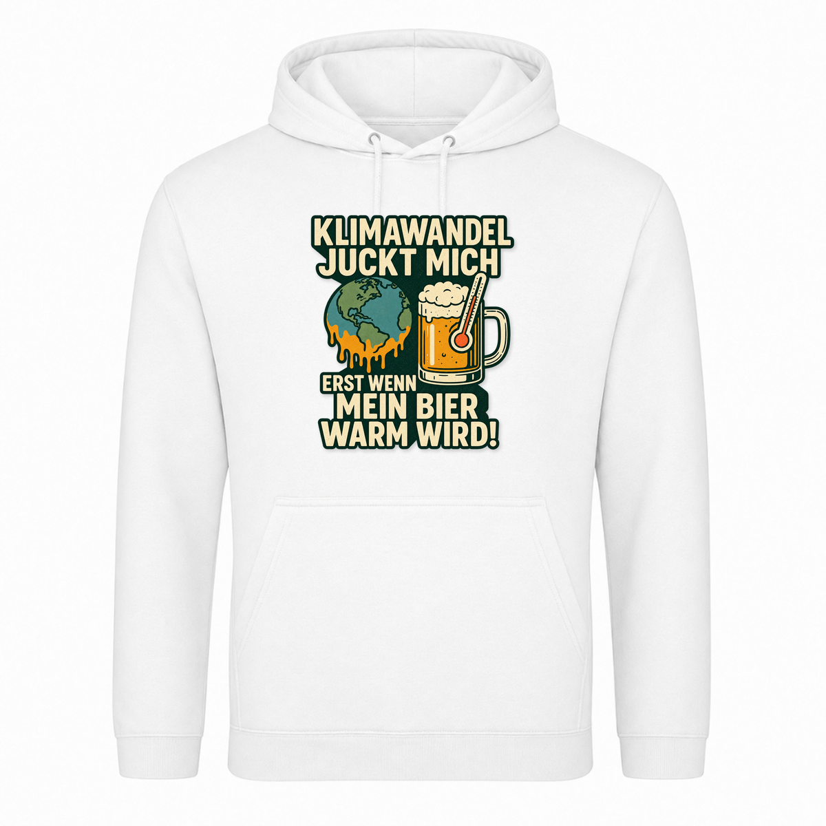 Unisex Hoodie Klimawandel - Weiß