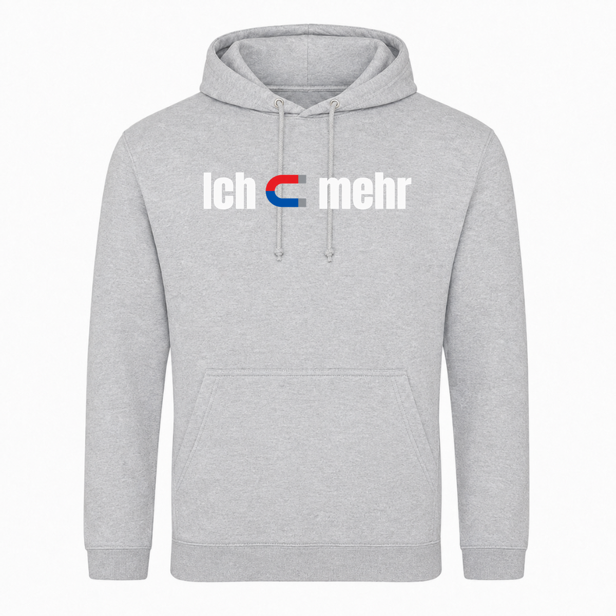 Unisex Hoodie Ich Magnet mehr -  Heather Grey