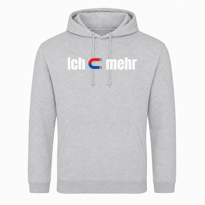 Unisex Hoodie Ich Magnet mehr -  Heather Grey