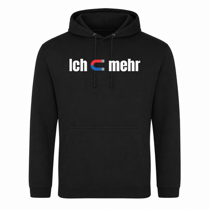 Unisex Hoodie Ich Magnet mehr - Schwarz