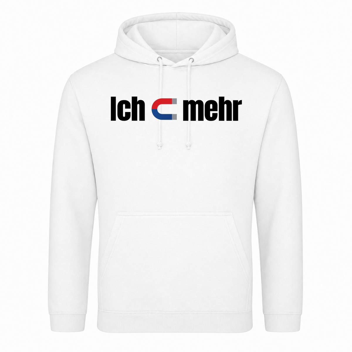 Unisex Hoodie Ich Magnet mehr - Weiß