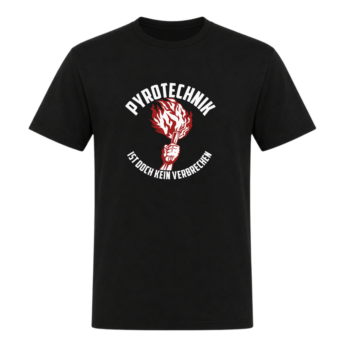 Unisex T-Shirt Pyroteeechnik - Deep Black