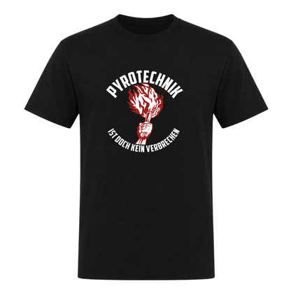 Unisex T-Shirt Pyroteeechnik - Deep Black