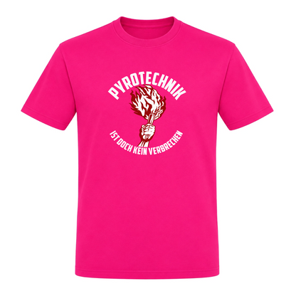Unisex T-Shirt Pyroteeechnik - Fuchsia