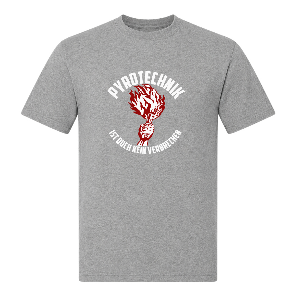 Unisex T-Shirt Pyroteeechnik - Grey Melange