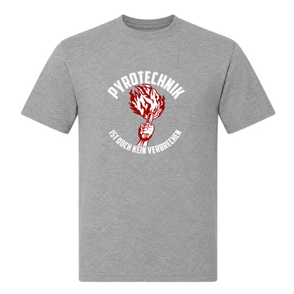 Unisex T-Shirt Pyroteeechnik - Grey Melange