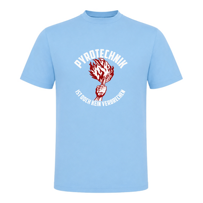 Unisex T-Shirt Pyroteeechnik - Sky Blue