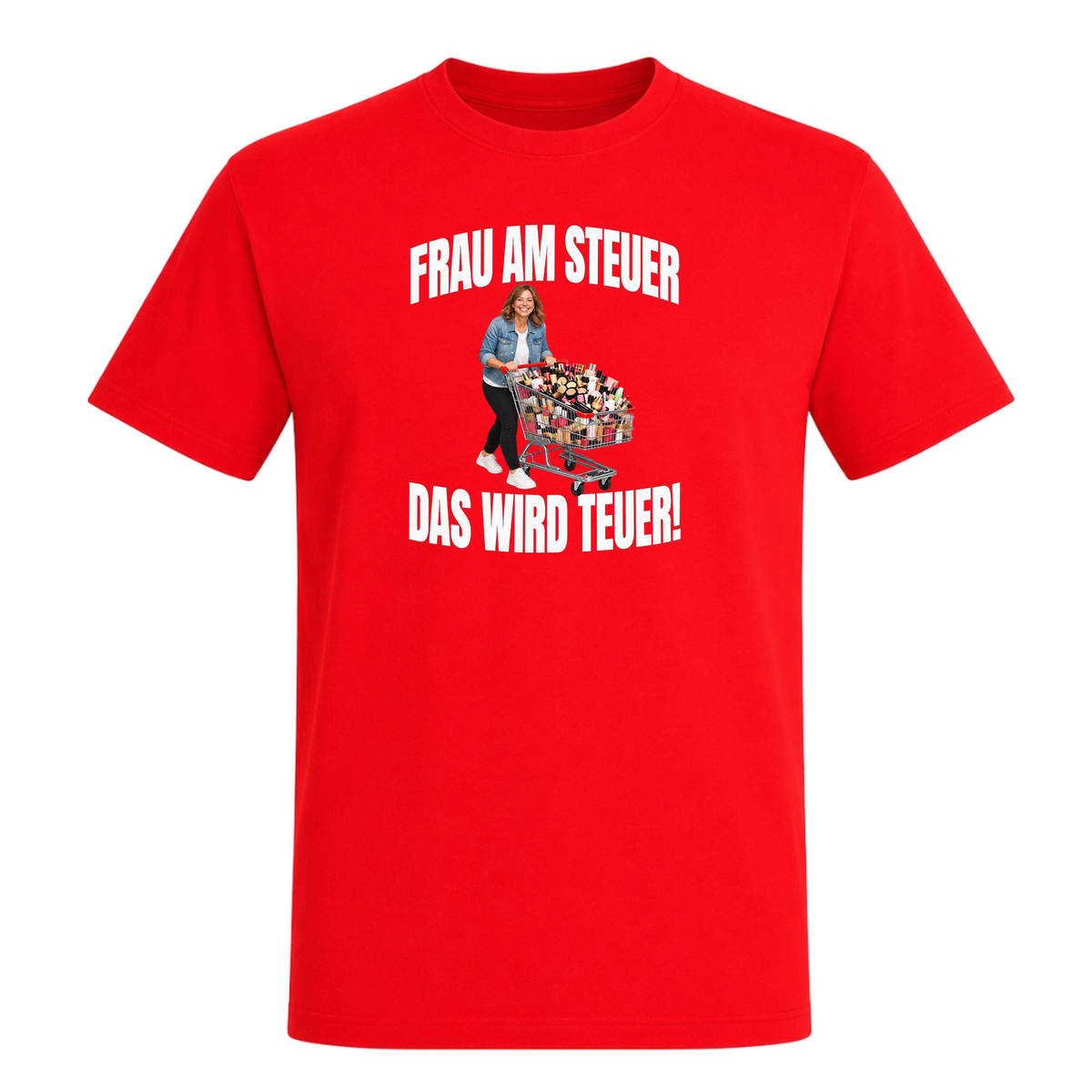 Unisex T-Shirt Frau am steuer! - Red