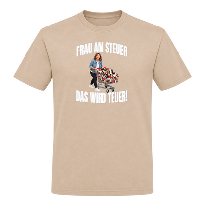 Unisex T-Shirt Frau am steuer! - Rope