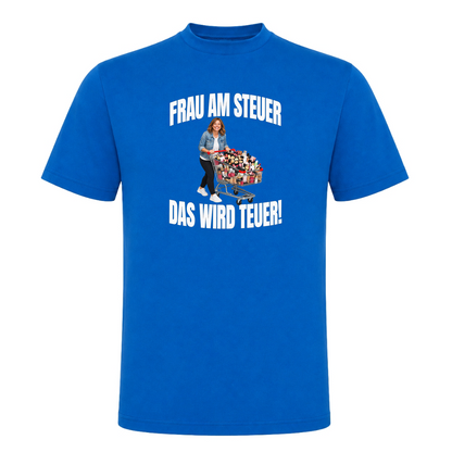 Unisex T-Shirt Frau am steuer! - Royal Blue 241