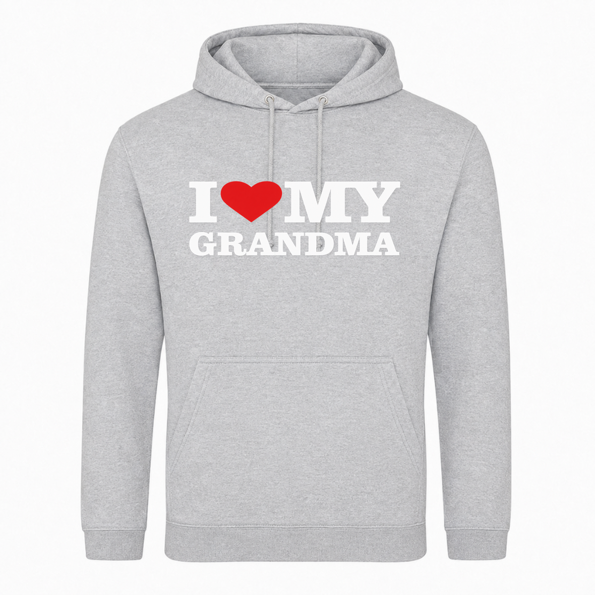 I ♥️  MY Grandma Unisex Hoodie -  Heather Grey