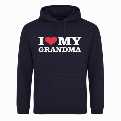 I ♥️  MY Grandma Unisex Hoodie - French Navy