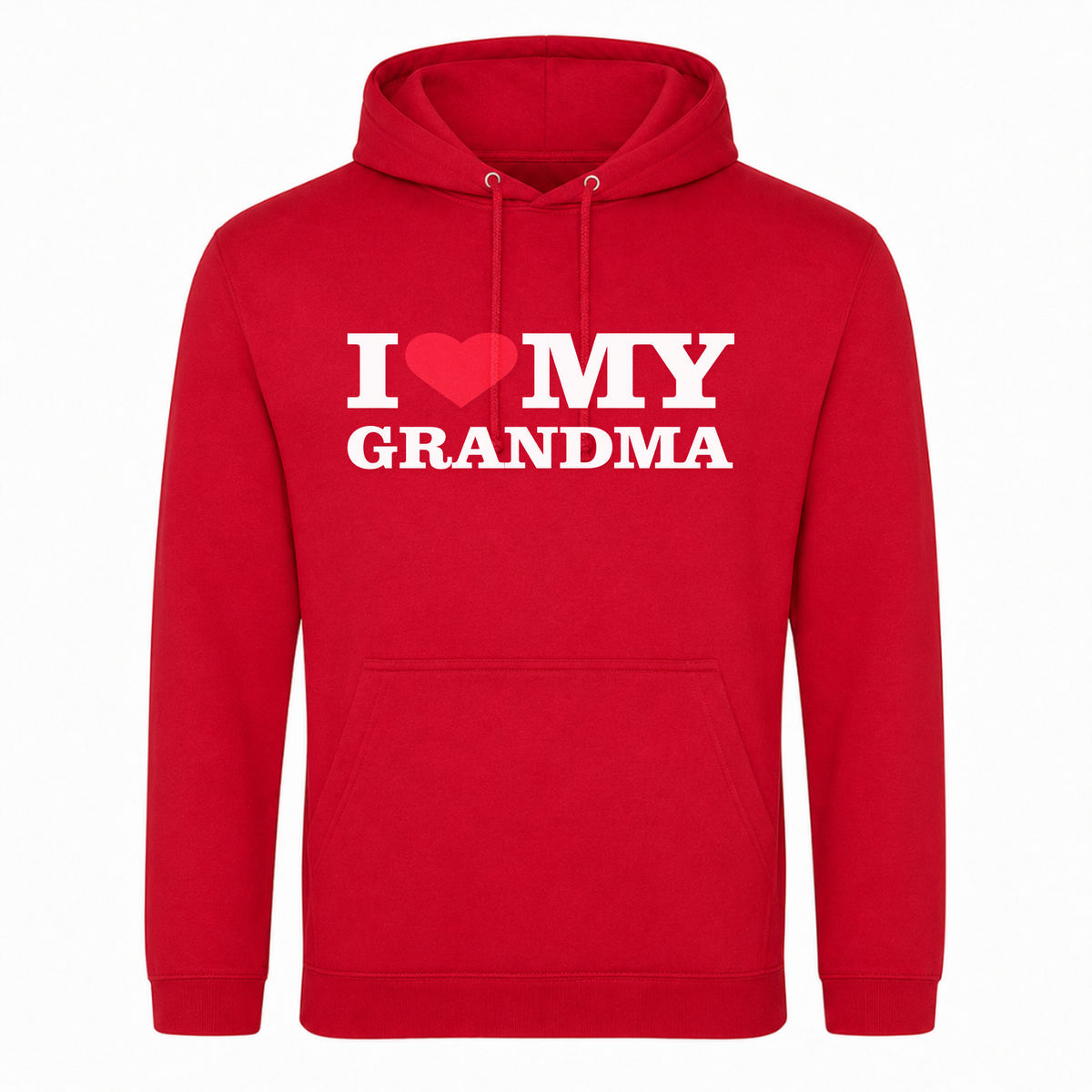 I ♥️  MY Grandma Unisex Hoodie - rot