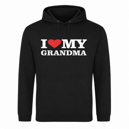 I ♥️  MY Grandma Unisex Hoodie - Schwarz