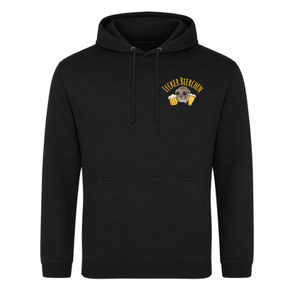 Unisex Hoodie Lecker Bierchen - Schwarz