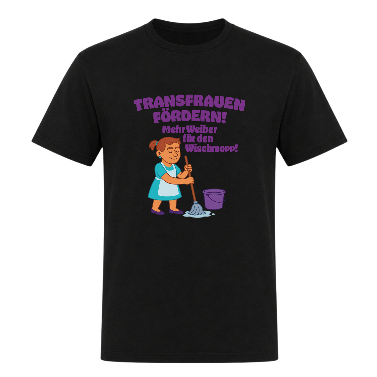 Unisex T-Shirt Transfrauen Fördern! - Deep Black